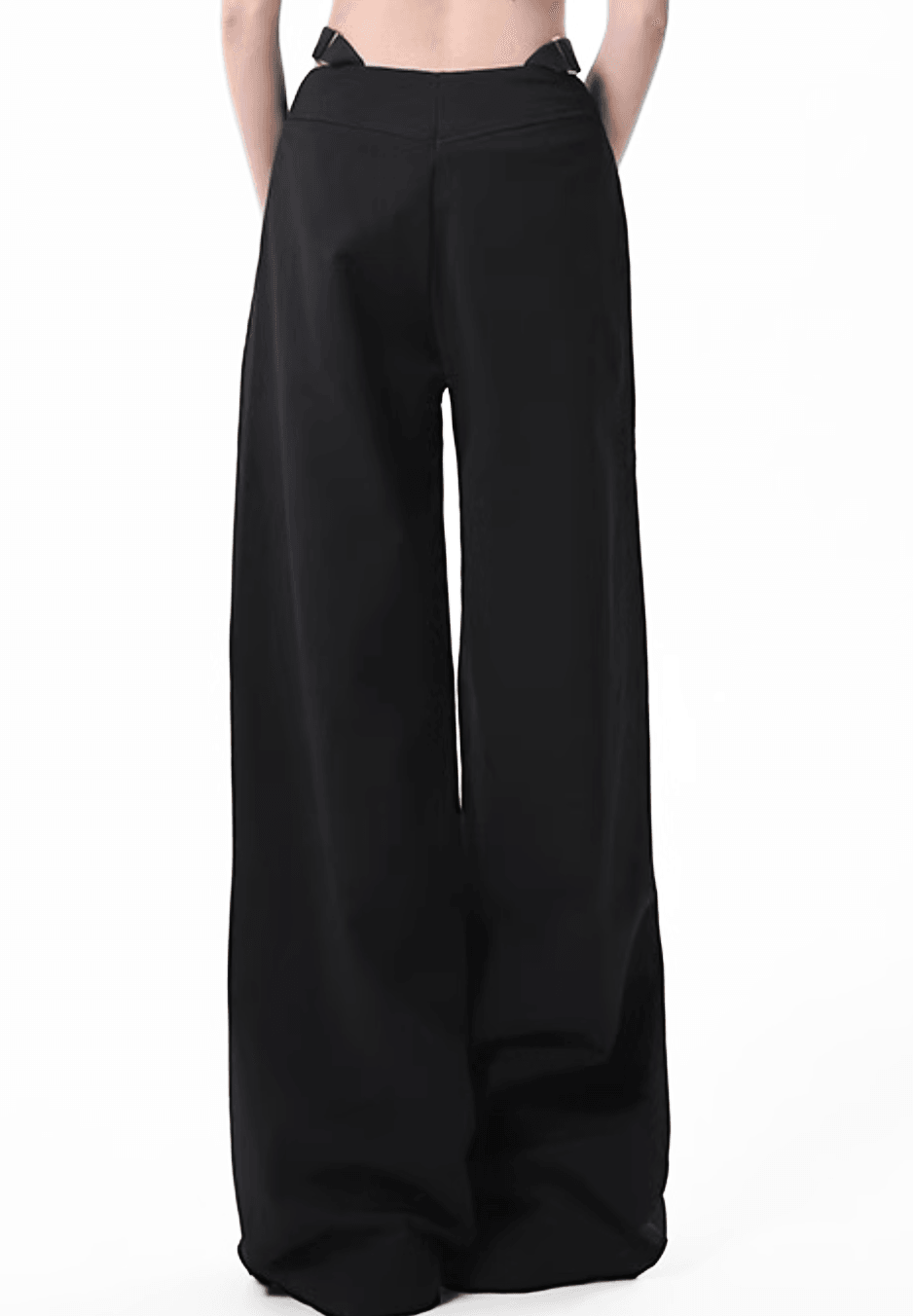 ジッパーカットアウトワイドパンツ PIX-JN-1599