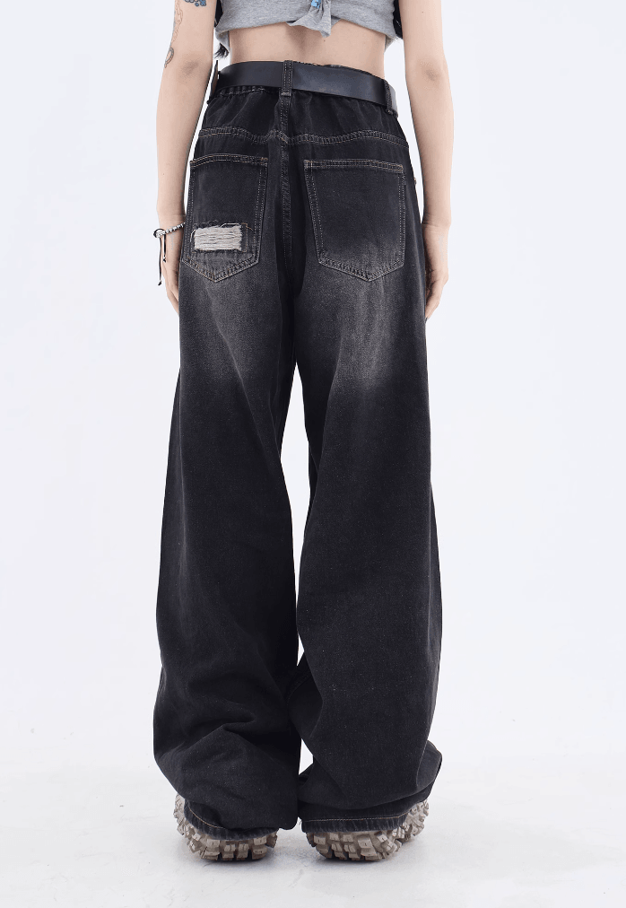 ストリートパッチホールデザインジーンズ PIX-JN-1594