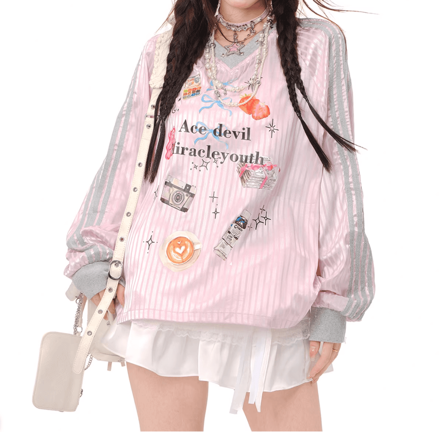 カラフルパッチオーバーサイズトップ PIX-TS-1652