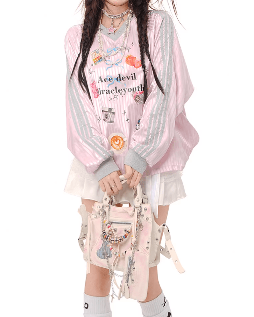 カラフルパッチオーバーサイズトップ PIX-TS-1652