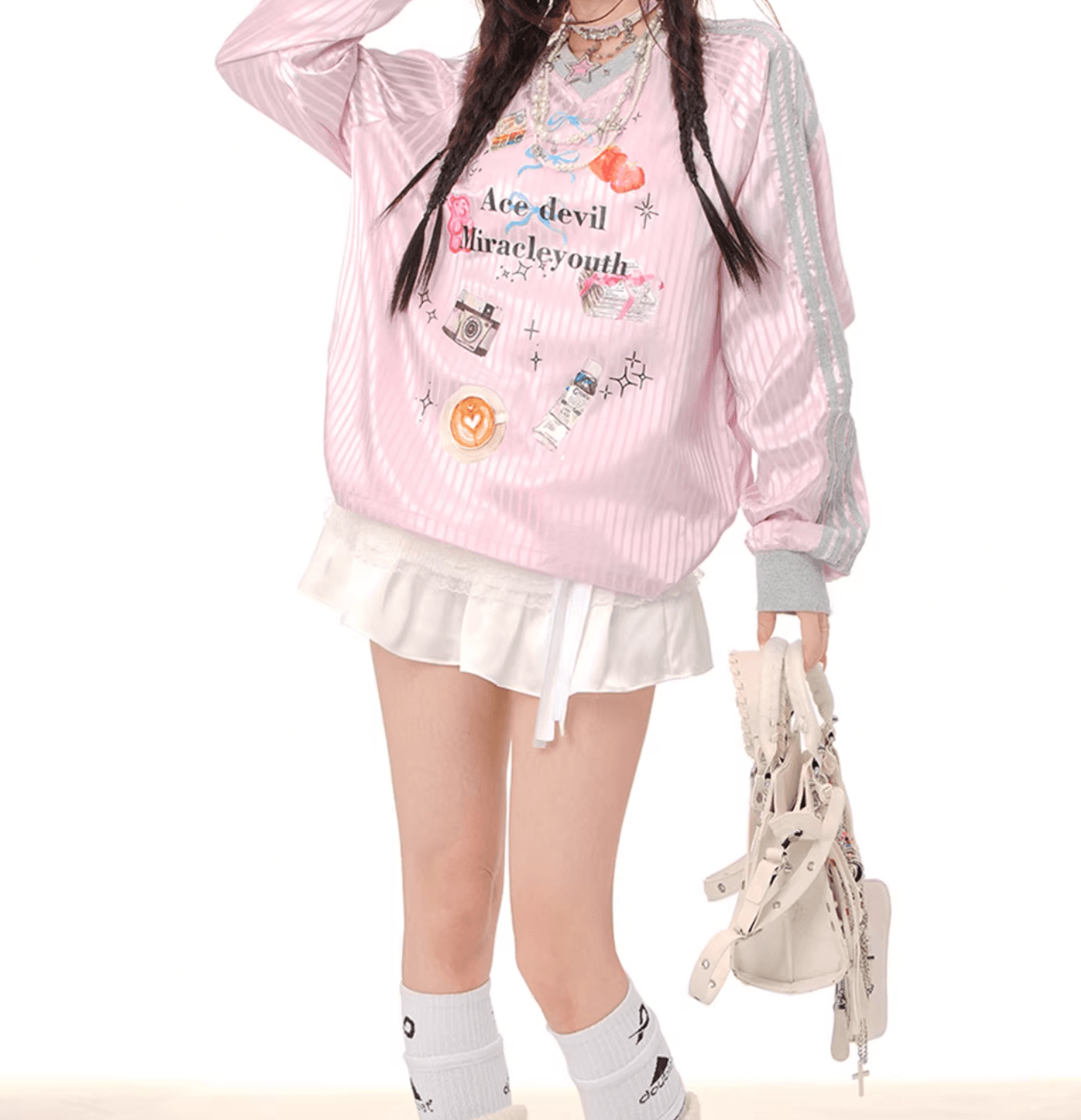 カラフルパッチオーバーサイズトップ PIX-TS-1652