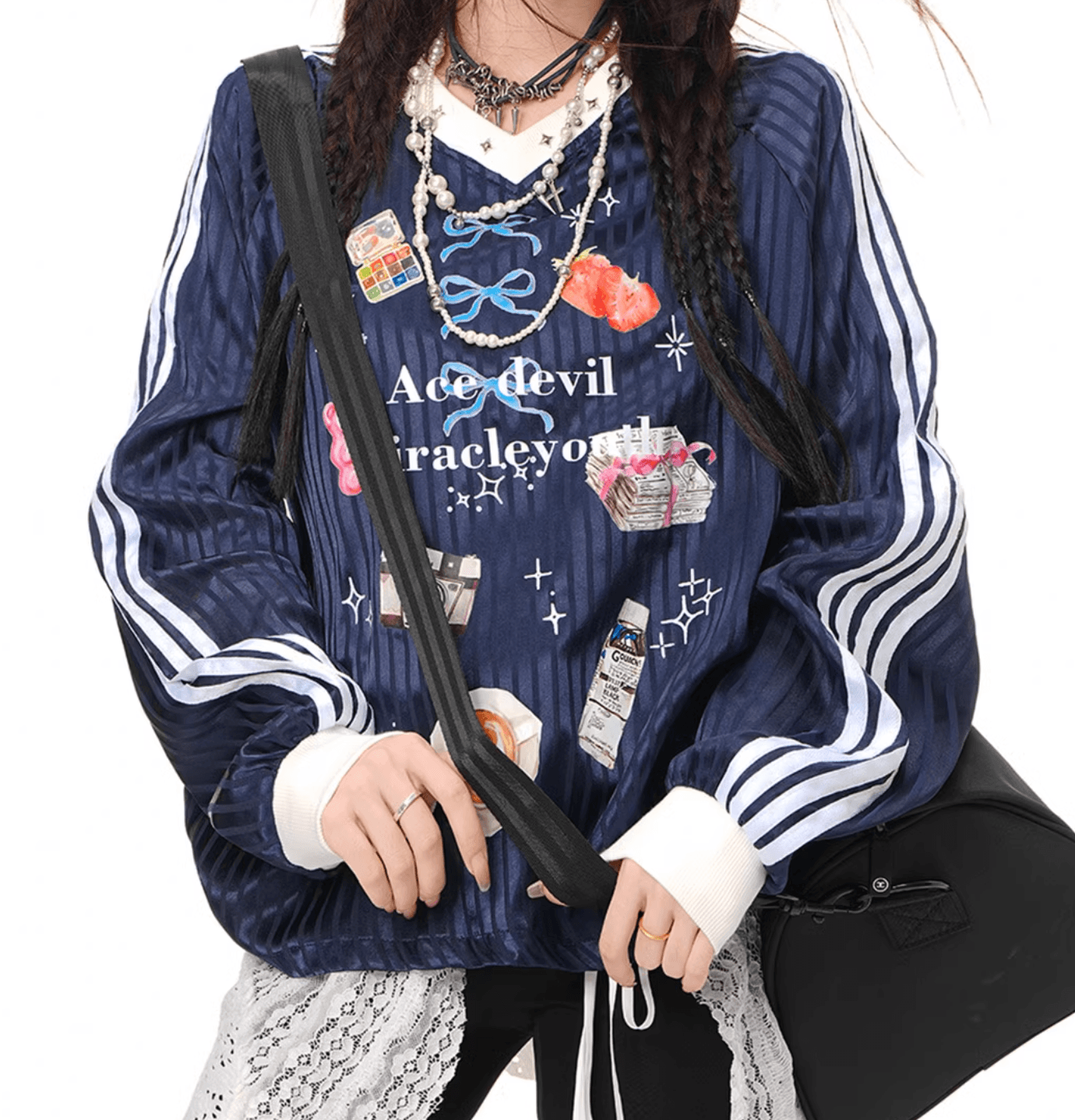カラフルパッチオーバーサイズトップ PIX-TS-1652