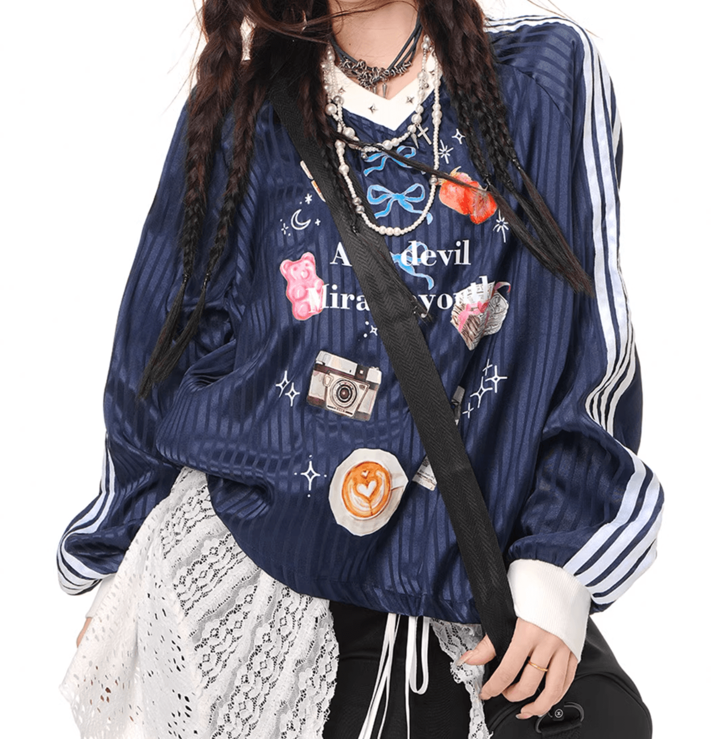 カラフルパッチオーバーサイズトップ PIX-TS-1652