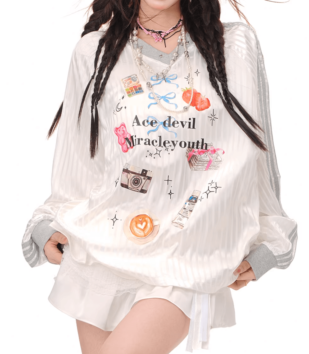 カラフルパッチオーバーサイズトップ PIX-TS-1652