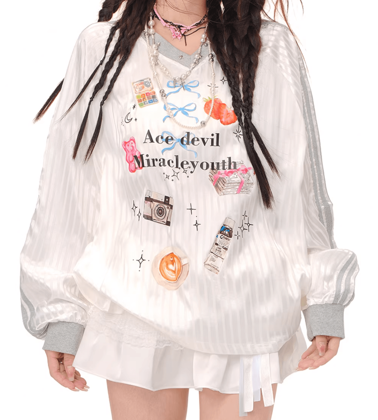 カラフルパッチオーバーサイズトップ PIX-TS-1652