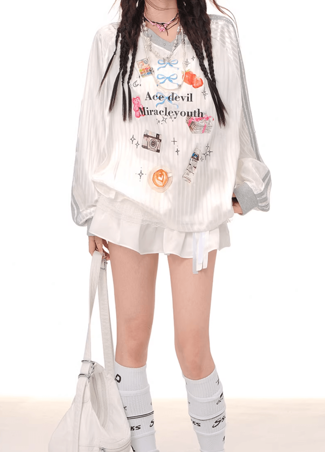 カラフルパッチオーバーサイズトップ PIX-TS-1652