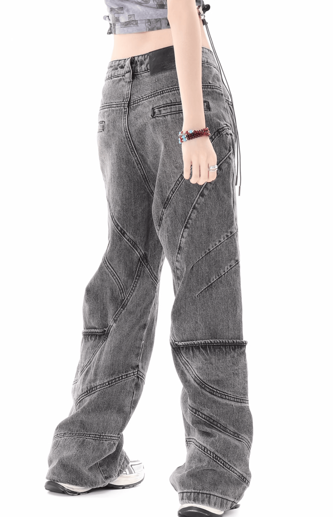 ヴィンテージステッチY2Kデニムパンツ PIX-JN-1584