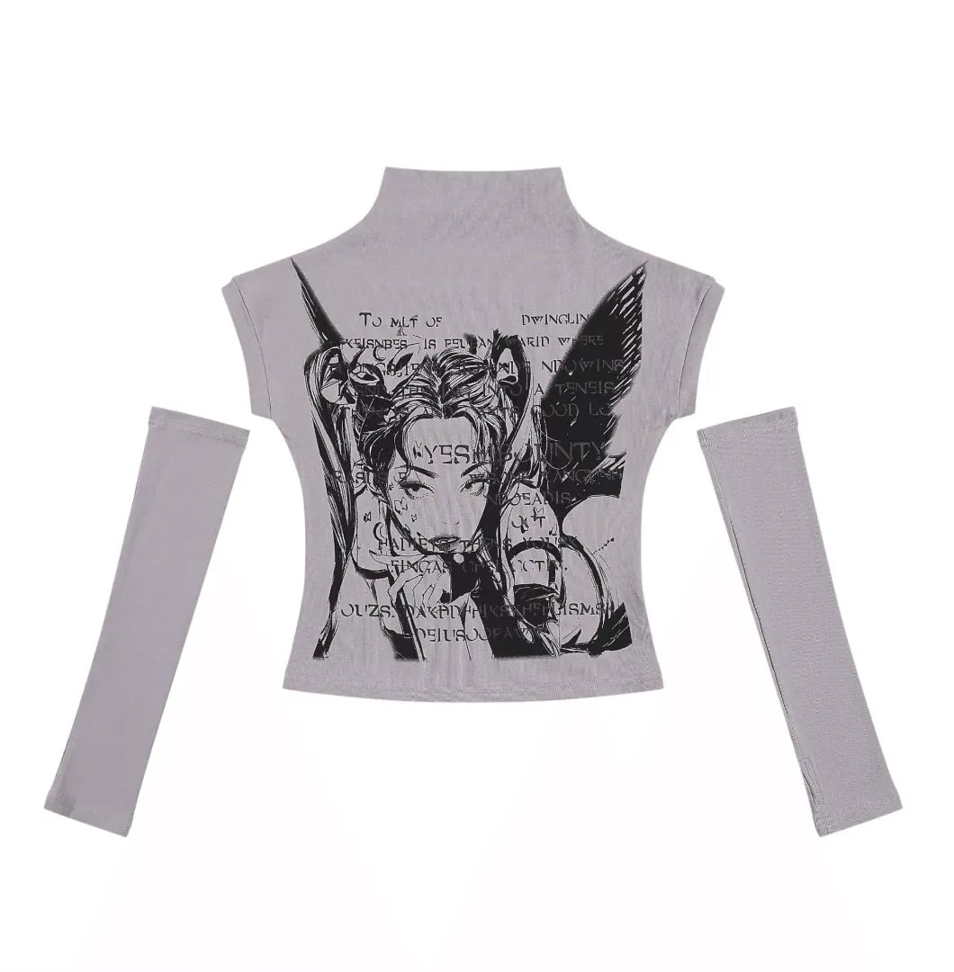 プリントアームカバーセットトップス PIX-TS-1695