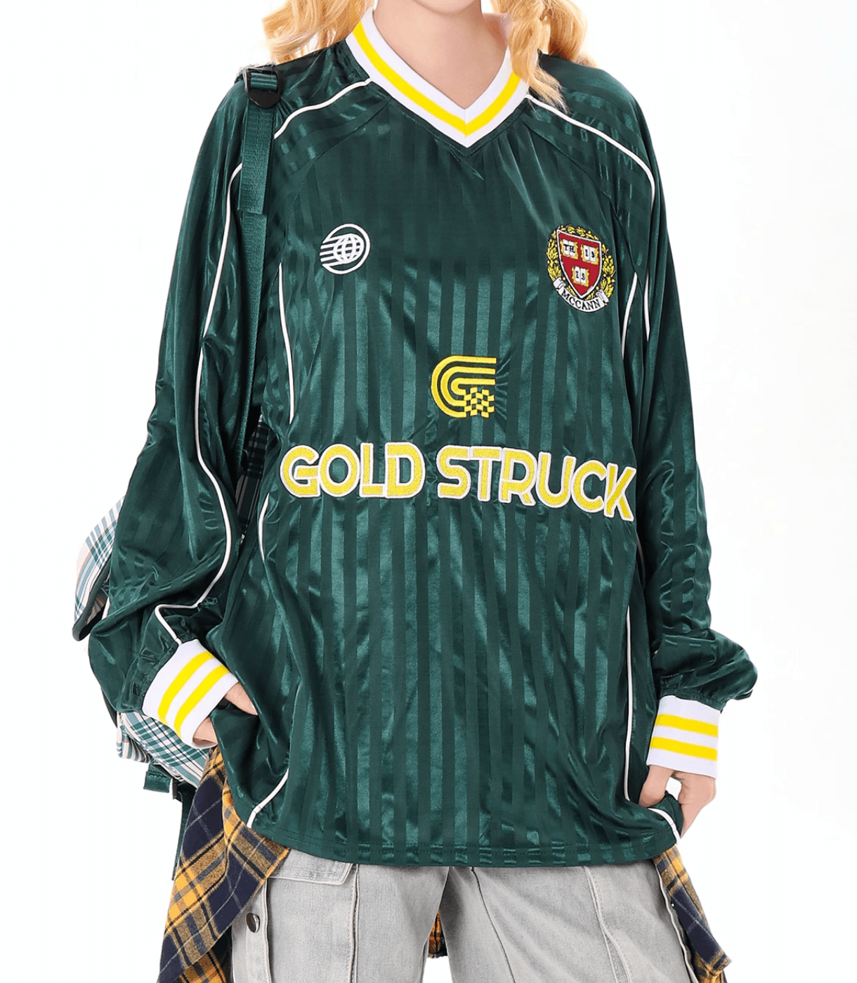 グリーンサッカージャージトップ　PIX-TS-1660