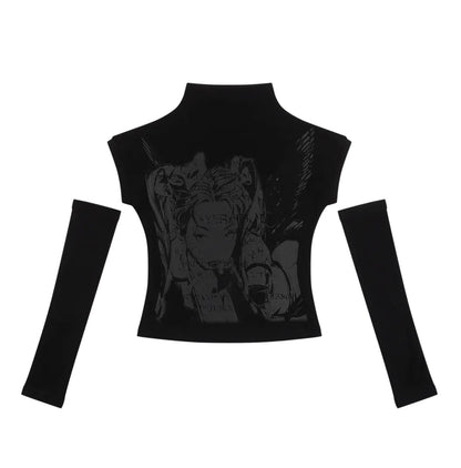 プリントアームカバーセットトップス　PIX-TS-1695