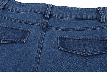 デタッチャブルデニムスカートパンツ　PIX-JN-1634