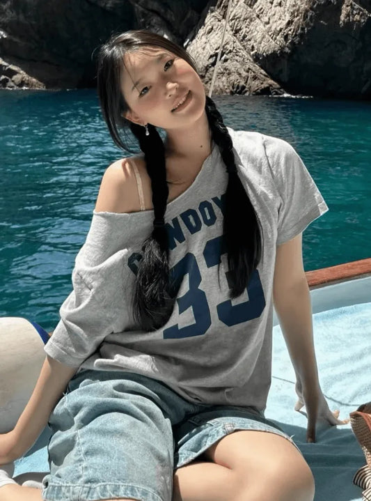 ビッグナンバープリントTシャツ PIX-TS-1698