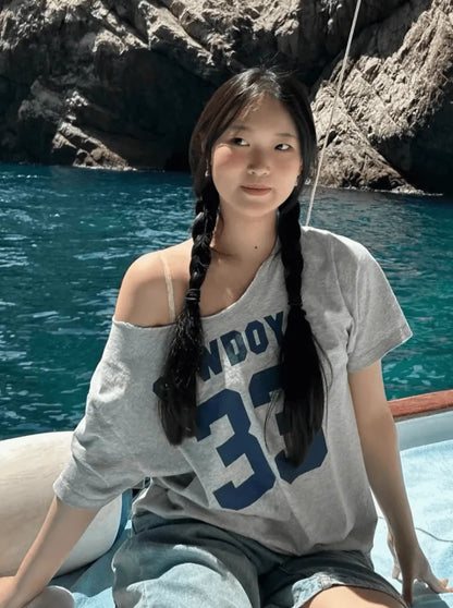 ビッグナンバープリントTシャツ PIX-TS-1698