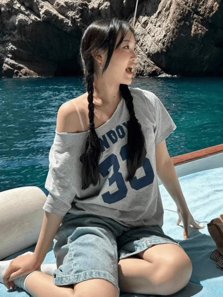 ビッグナンバープリントTシャツ PIX-TS-1698