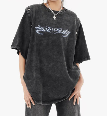 ウォッシュドカットスリーブトップス　PIX-TS-1694